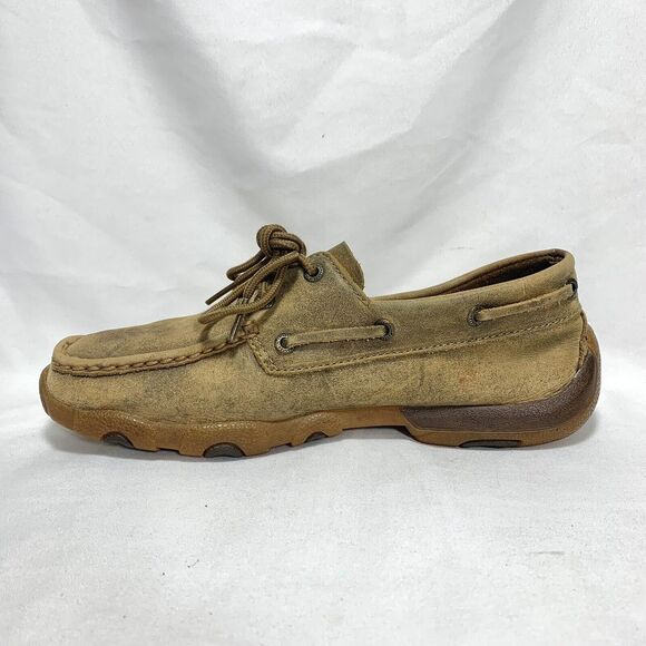 TWISTED X Women's Brown Leather Driving Moc Shoes SIZE 7.5 M Mocassin WDM0003 - Picture 4 of 13